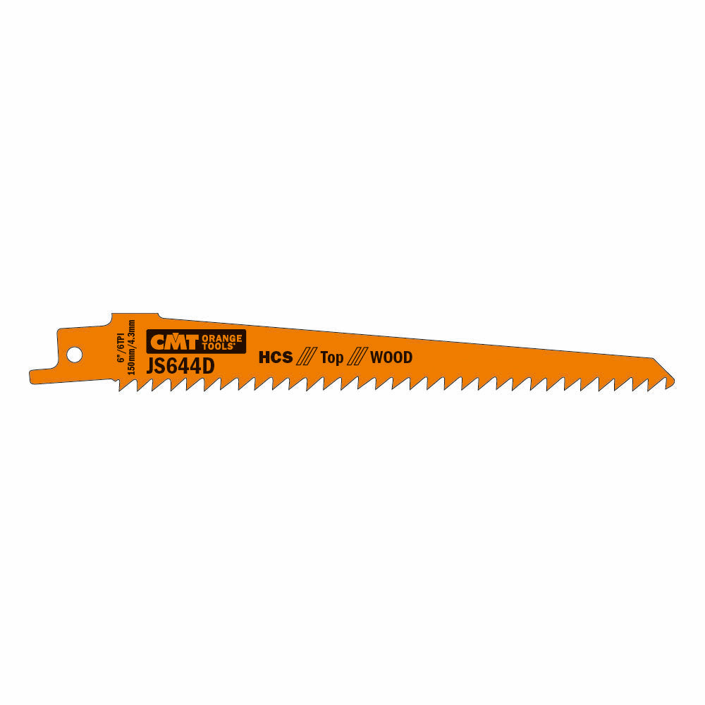 CMT Orange Tools JS644D-5 Jig Saw Blade for cutting construction wood, wooden wall panels, MDF, plywood, plastic Hardware Hardware Tools Sabre - Reciprocating saw blades Woodworking Tools and accessories Ireland Maginn Machinery