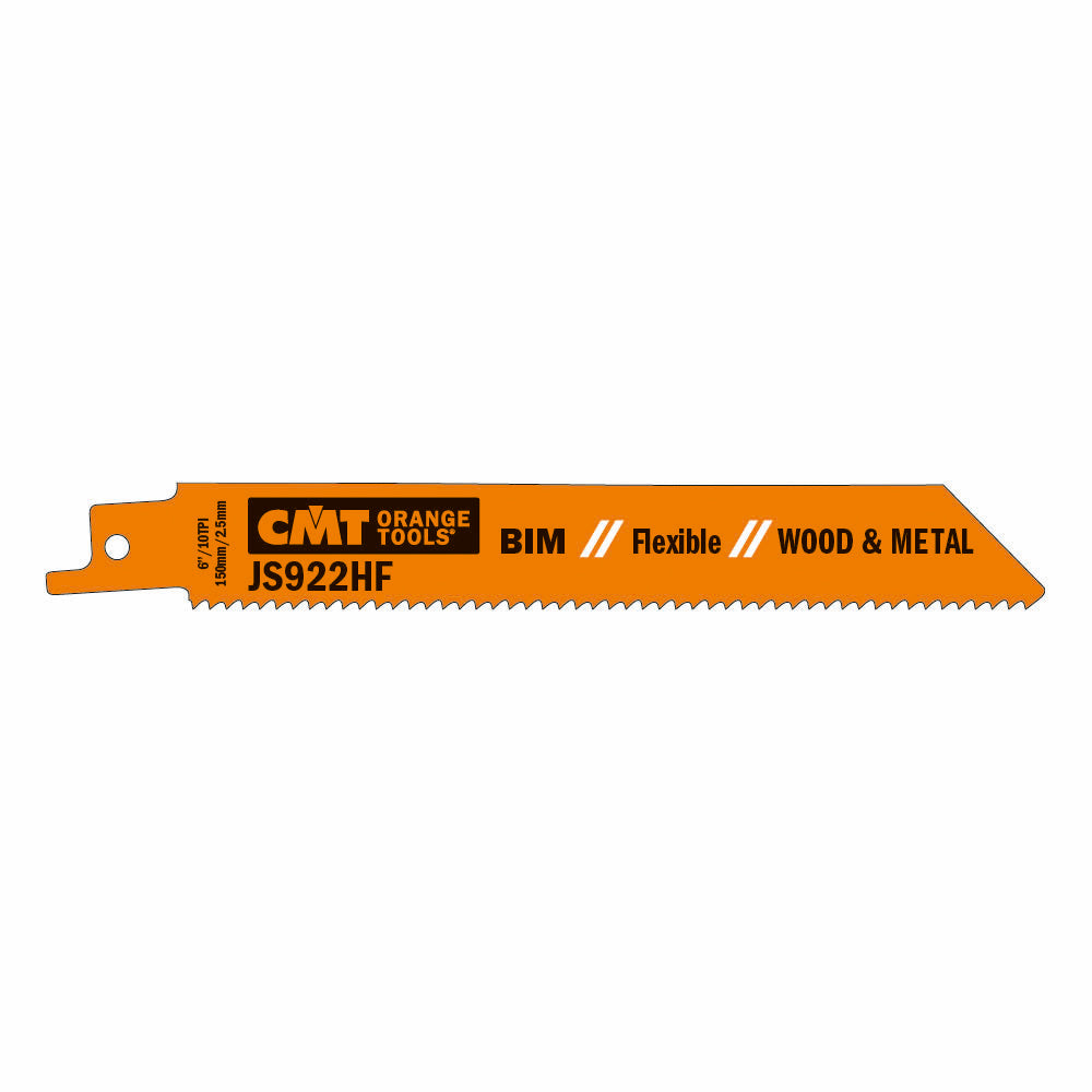 CMT Orange Tools JS922HF-5 Sabre saw for wood with nails, sheet metal, aluminium profiles Hardware Hardware Tools Sabre - Reciprocating saw blades Woodworking Tools and accessories Ireland Maginn Machinery