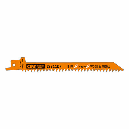 CMT Orange Tools JS711DF-5 Cuts wood with nails/metal, chipboard, glass fiber reinforced plastic/epoxy Hardware Hardware Tools Sabre - Reciprocating saw blades Woodworking Tools and accessories Ireland Maginn Machinery