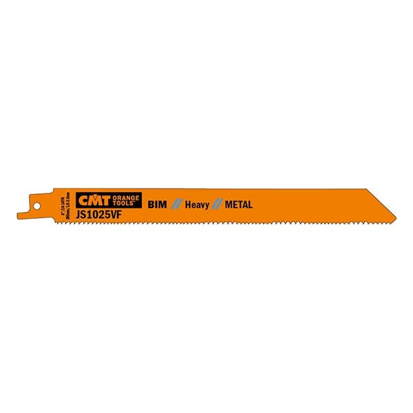 CMT Orange Tools JS1025VF-5 Reciprocating blade for cutting medium-thick to thick sheet metal Hardware Hardware Tools Sabre - Reciprocating saw blades Woodworking Tools and accessories Ireland Maginn Machinery