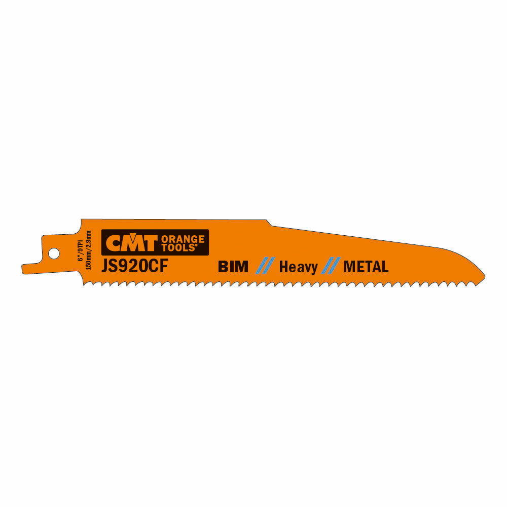 CMT Orange Tools JS920CF-5 For cutting thick sheet metal, thick-walled solid pipe and profiles Hardware Hardware Tools Sabre - Reciprocating saw blades Woodworking Tools and accessories Ireland Maginn Machinery