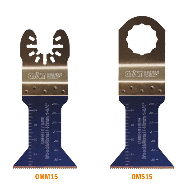 CMT Orange Tools OMM15-X5 45mm Plunge and Flush-Cut for Wood and Metal Hardware Hardware Tools Accessories for multi-cutter tools Woodworking Tools and accessories Ireland Maginn Machinery