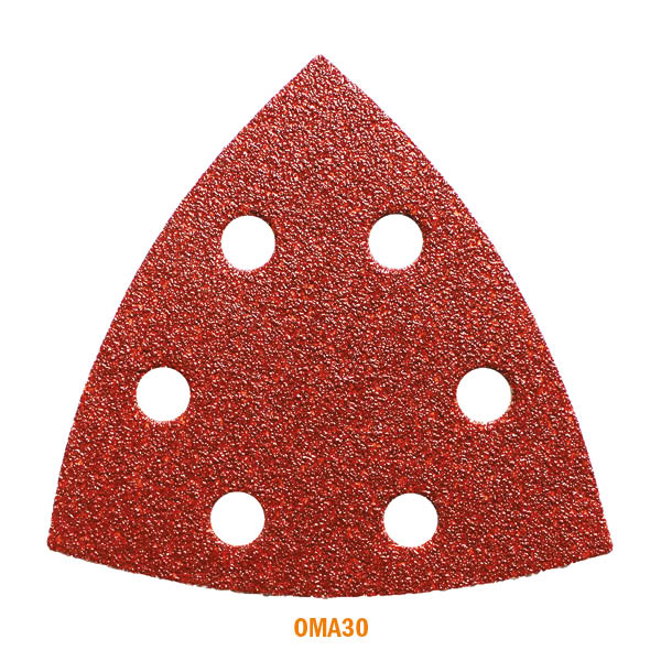 CMT Orange Tools OMA30040-X10 93mm Aluminium-Oxide Delta Sandpaper for Wood, perforated Hardware Hardware Tools Accessories for multi-cutter tools Woodworking Tools and accessories Ireland Maginn Machinery