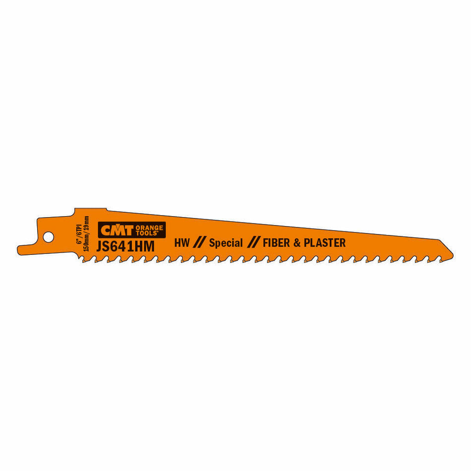 CMT Orange Tools JS641HM-2 Cuts porous concrete, red brick, fibre cement, plasterboard, glass fibre reinforced plastic/epoxy Hardware Hardware Tools Sabre - Reciprocating saw blades Woodworking Tools and accessories Ireland Maginn Machinery