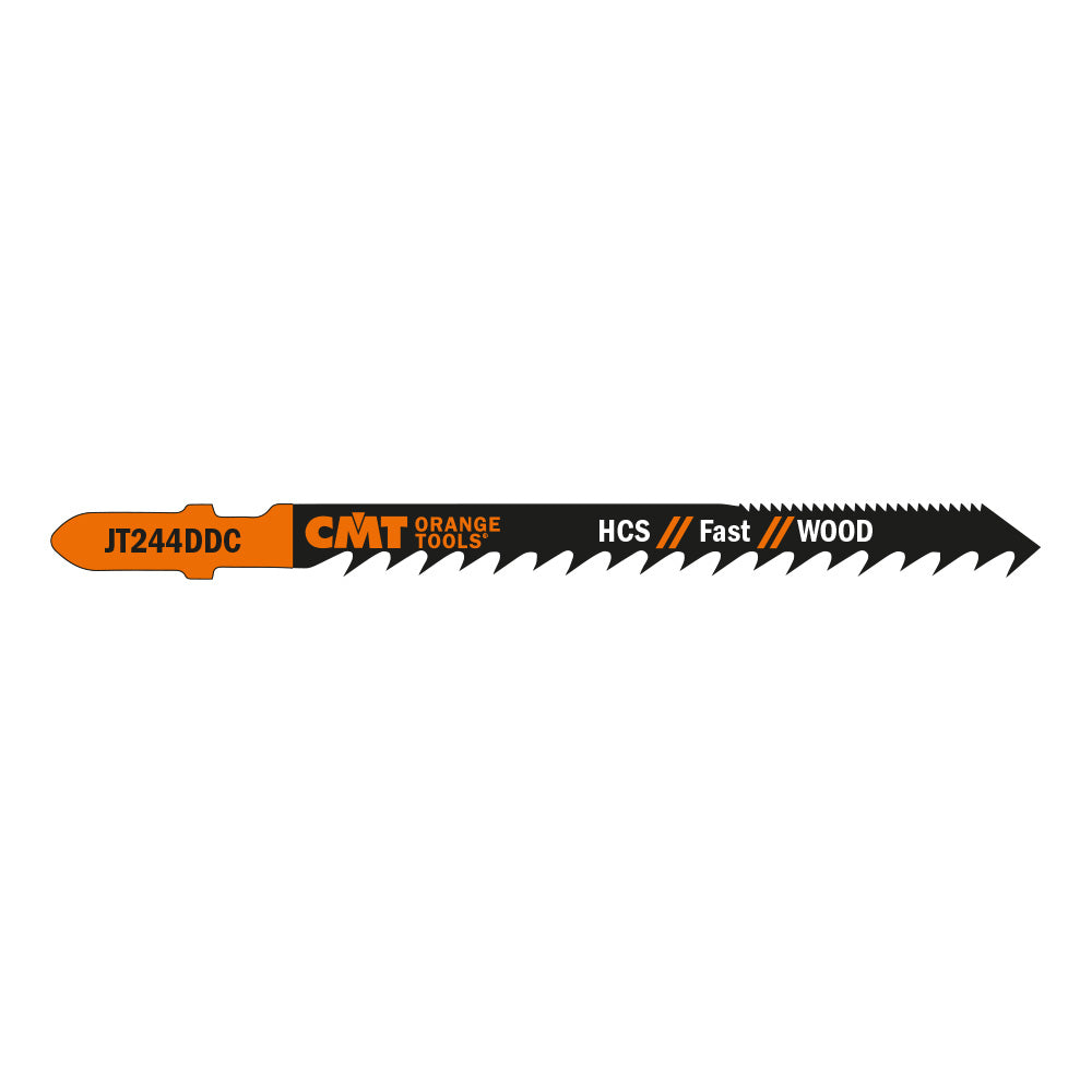 CMT Orange Tools JT244DDC-5 Fast, curve, coarse cut on soft and hardwood, plywood, OSB. Plunge cutting. Hardware Hardware Tools Jig saw blades Woodworking Tools and accessories Ireland Maginn Machinery