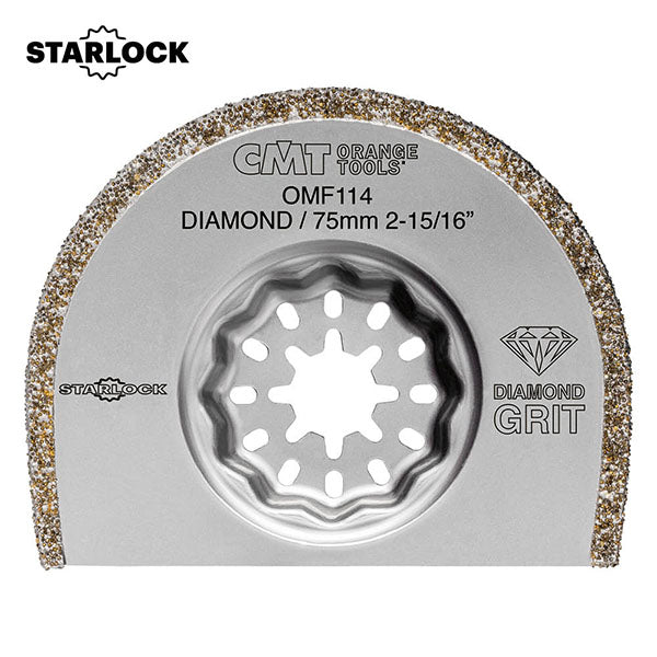 CMT Orange Tools OMF114-X1 75mm (2-15/16") Diamond Coated Radial Saw Blade, Segmented, Extra-Long Life Hardware Hardware Tools Accessories for multi-cutter tools Woodworking Tools and accessories Ireland Maginn Machinery