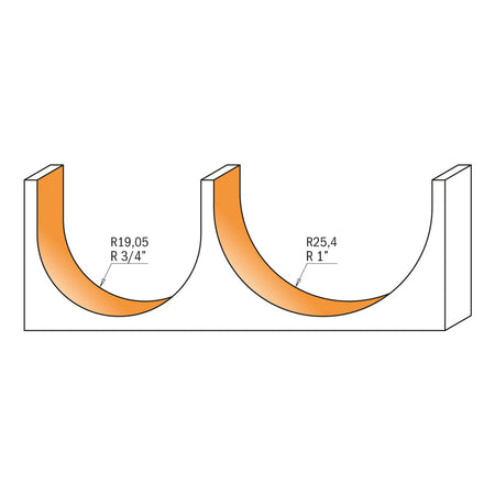 CMT Orange Tools 814.880.11 Round nose router bits industrial industrial Tools Industrial router bits Woodworking Tools and accessories Ireland Maginn Machinery 03