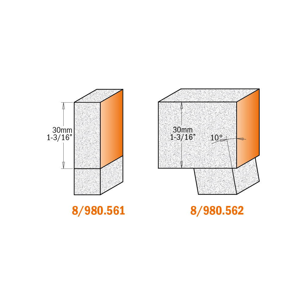 CMT Orange Tools 980.562.11 Solid surface sink and trim bits with insert knives and bearing industrial industrial Tools Router bits with insert knives Woodworking Tools and accessories Ireland Maginn Machinery 04