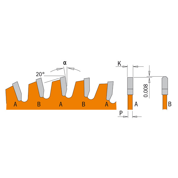 CMT Orange Tools 276.160.48H ITK Plus non-ferrous metal and Composite Decking saw blades Hardware Hardware Tools Circular saw blades CMT Contractor Tools® - ITKPlus® Woodworking Tools and accessories Ireland Maginn Machinery 02