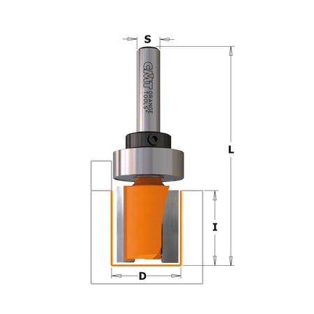 CMT Orange Tools 711.190.11B Pattern router bits, short series industrial industrial Tools Industrial router bits Woodworking Tools and accessories Ireland Maginn Machinery 02