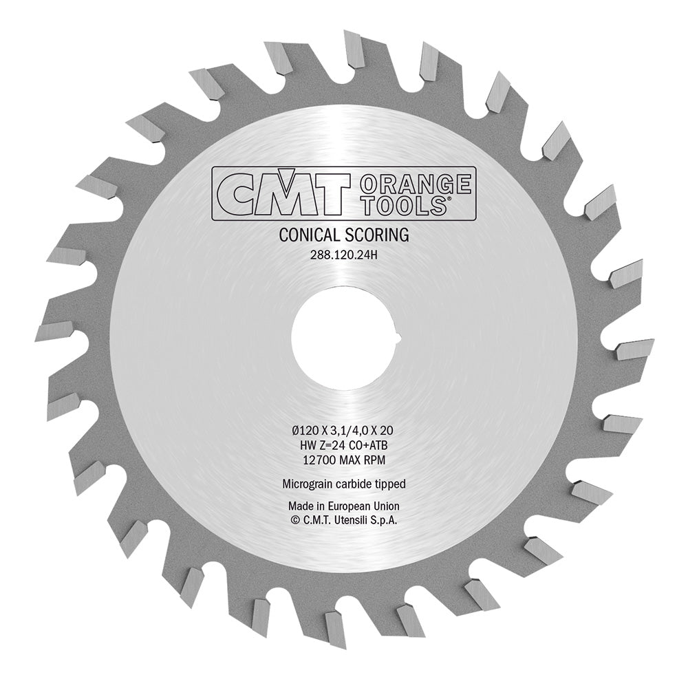 CMT Orange Tools 288.150.36Q Industrial conical scoring blades Industrial Industrial Tools Industrial circular saw blades Woodworking Tools and accessories Ireland Maginn Machinery