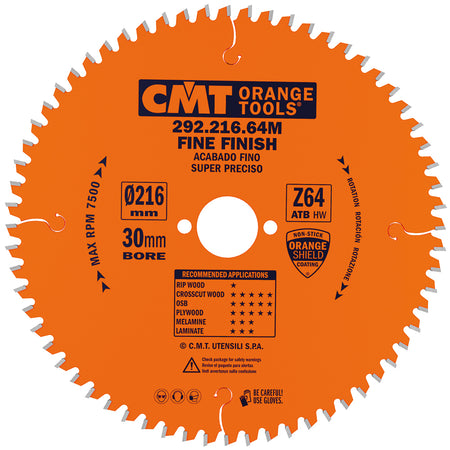 CMT Orange Tools 285.064.08M Fine cut-off circular saw blades Industrial Industrial Tools Industrial circular saw blades Woodworking Tools and accessories Ireland Maginn Machinery