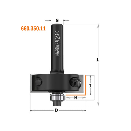 CMT Orange Tools 660.350.11 Rabbeting bits with insert knives Industrial Industrial Tools Router bits with insert knives Woodworking Tools and accessories Ireland Maginn Machinery