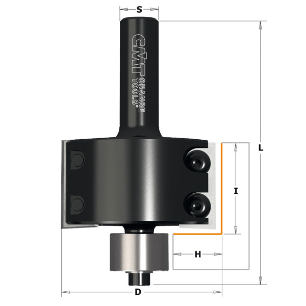 CMT Orange Tools 660.990.11 Grand rabbeting router bits with insert knives Industrial Industrial Tools Router bits with insert knives Woodworking Tools and accessories Ireland Maginn Machinery