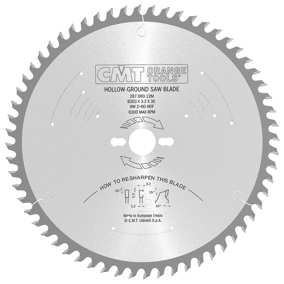 CMT Orange Tools 287.034.06H Fine Finishing saw blade - Double sided Industrial Industrial Tools Industrial circular saw blades Woodworking Tools and accessories Ireland Maginn Machinery