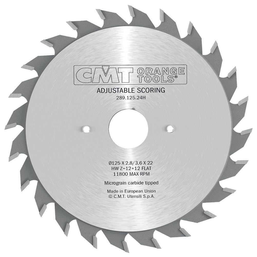 CMT Orange Tools 289.125.24H Industrial adjustable scoring blades Industrial Industrial Tools Industrial circular saw blades Woodworking Tools and accessories Ireland Maginn Machinery