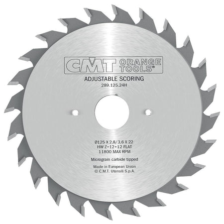 CMT Orange Tools 289.100.20K Industrial adjustable scoring blades Industrial Industrial Tools Industrial circular saw blades Woodworking Tools and accessories Ireland Maginn Machinery