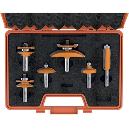 CMT Orange Tools 800.520.11 6 piece cabinetmaking sets industrial industrial Tools Router bit sets Woodworking Tools and accessories Ireland Maginn Machinery