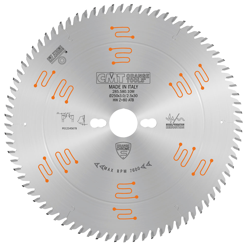 CMT Orange Tools 285.580.10M Ultra Fine Finishing Saw Blades for cutting frames Industrial Industrial Tools Industrial circular saw blades Woodworking Tools and accessories Ireland Maginn Machinery