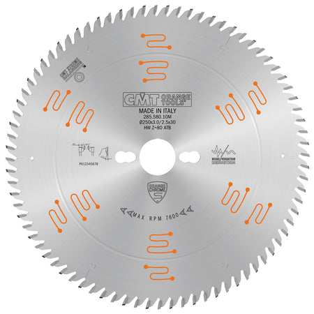 CMT Orange Tools 285.580.10M Ultra Fine Finishing Saw Blades for cutting frames Industrial Industrial Tools Industrial circular saw blades Woodworking Tools and accessories Ireland Maginn Machinery