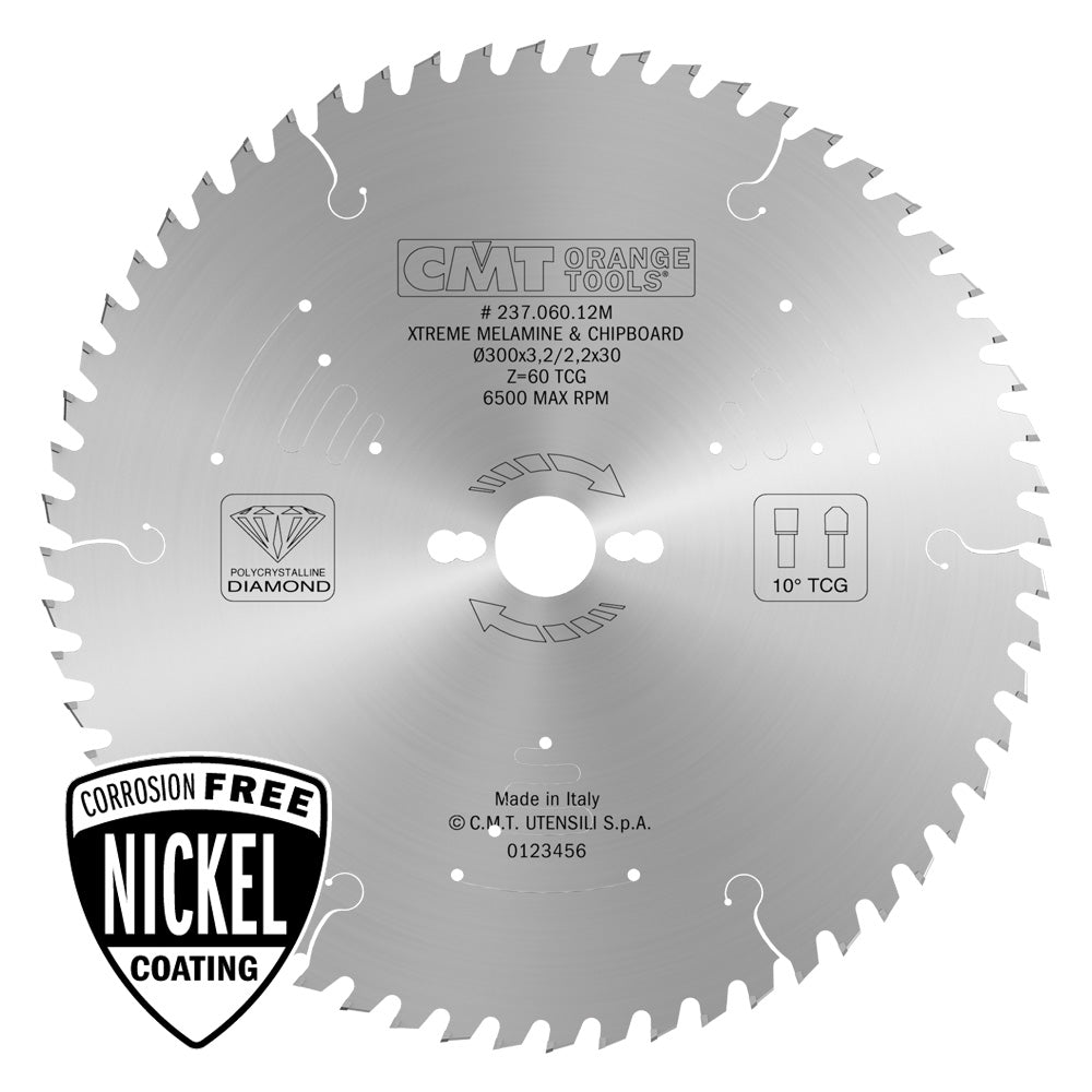 CMT Orange Tools 237.060.12M XTreme diamond laminated and chipboard circular saw blades - LONG LIFE Industrial Industrial Tools Industrial circular saw blades Woodworking Tools and accessories Ireland Maginn Machinery