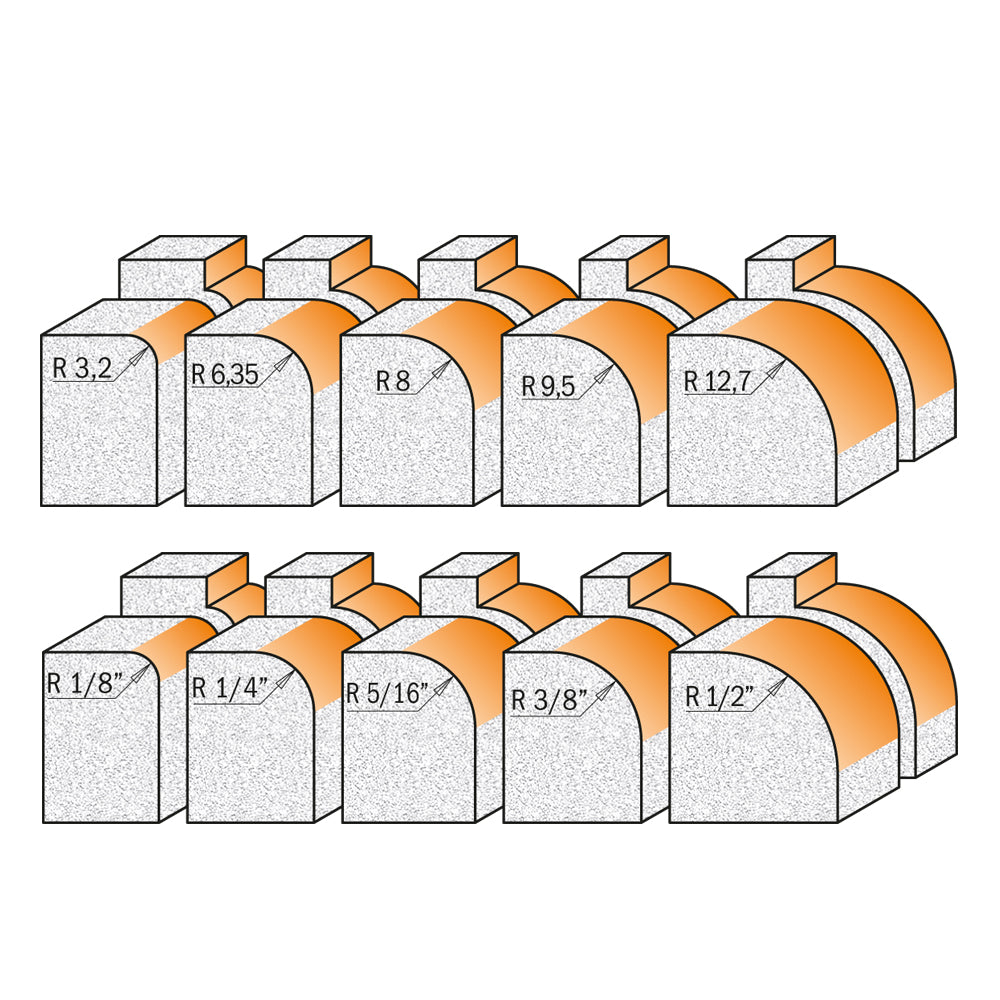 CMT Orange Tools 880.505.11 Solid surface rounding over bits industrial industrial Tools Industrial router bits Woodworking Tools and accessories Ireland Maginn Machinery 03