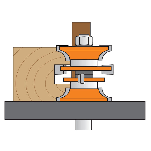 CMT Orange Tools 800.527.11 Entry & interior door router bit sets industrial industrial Tools Router bit sets Woodworking Tools and accessories Ireland Maginn Machinery 03