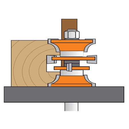 CMT Orange Tools 900.527.11 Entry & interior door router bit sets industrial industrial Tools Router bit sets Woodworking Tools and accessories Ireland Maginn Machinery 03