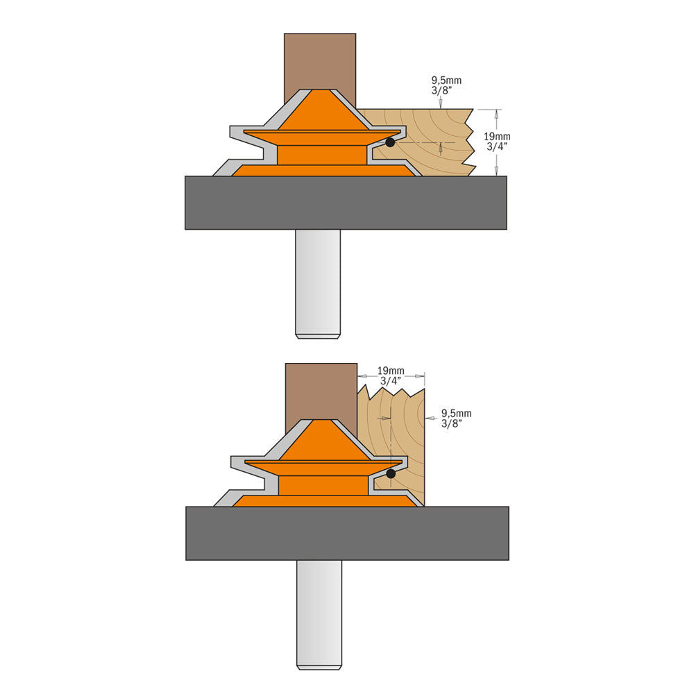 CMT Orange Tools 855.503.11 Lock miter router bits industrial industrial Tools Industrial router bits Woodworking Tools and accessories Ireland Maginn Machinery 05