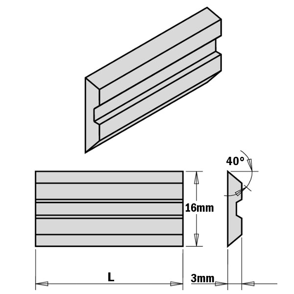 CMT Orange Tools 795.130.16 Planer and jointer knives for Centrolock systems industrial industrial Tools Knives Woodworking Tools and accessories Ireland Maginn Machinery