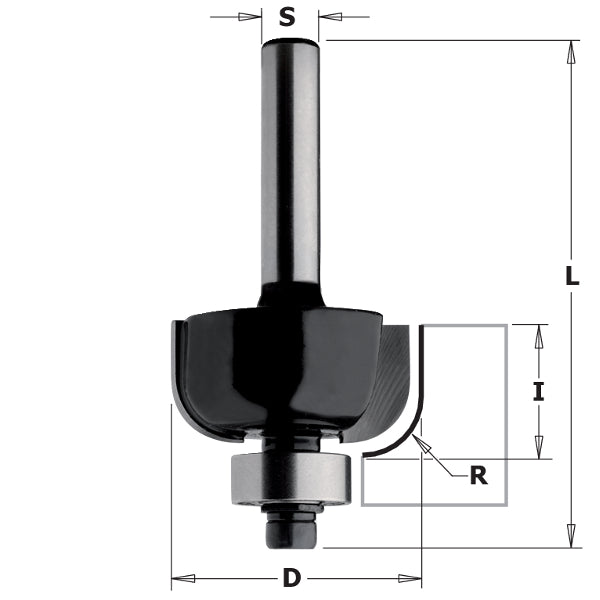 CMT Orange Tools K937-380 Cove Bits Hardware Hardware Tools Contractor router bits Woodworking Tools and accessories Ireland Maginn Machinery