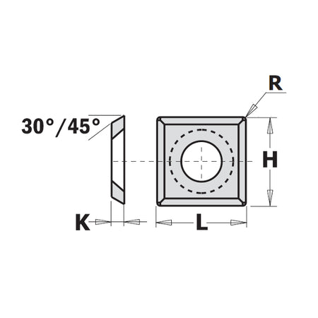 CMT Orange Tools 790.120.20 Standard indexable knives - 4 cutting edges industrial industrial Tools Knives Woodworking Tools and accessories Ireland Maginn Machinery