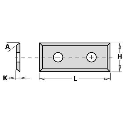 CMT Orange Tools 790.295.09 Standard indexable knives - 4 cutting edges industrial industrial Tools Knives Woodworking Tools and accessories Ireland Maginn Machinery