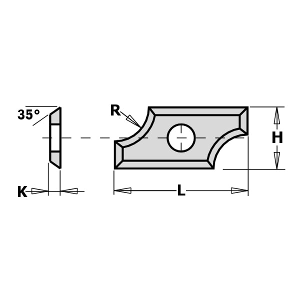 CMT Orange Tools 790.020.00 Profiled rounding reversible knives - 4 cutting edges industrial industrial Tools Knives Woodworking Tools and accessories Ireland Maginn Machinery