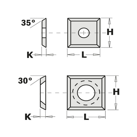 CMT Orange Tools 790.105.03 Standard indexable knives - 4 cutting edges industrial industrial Tools Knives Woodworking Tools and accessories Ireland Maginn Machinery