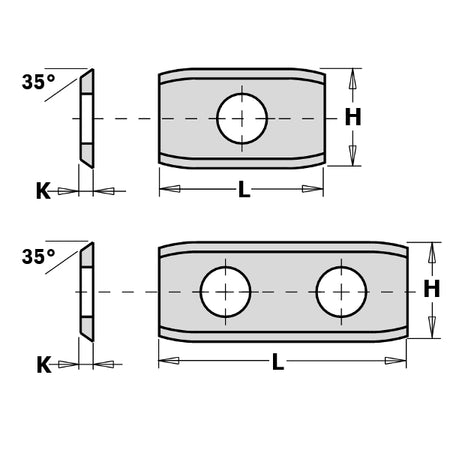 CMT Orange Tools 790.501.00 Standard indexable knives - 2 cutting edges industrial industrial Tools Knives Woodworking Tools and accessories Ireland Maginn Machinery