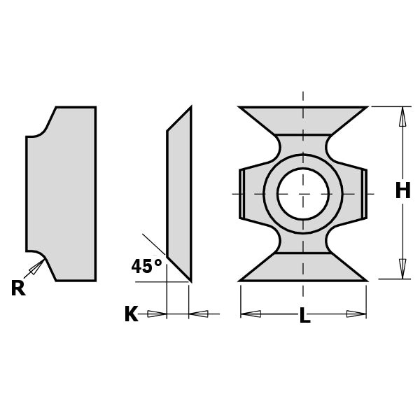 CMT Orange Tools 790.160.00 Edge rounding/chamfering reversible knives industrial industrial Tools Knives Woodworking Tools and accessories Ireland Maginn Machinery