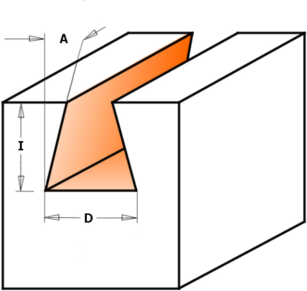 CMT Orange Tools 818.053.11 Dovetail router bits industrial industrial Tools Industrial router bits Woodworking Tools and accessories Ireland Maginn Machinery 02