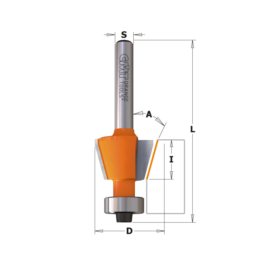 CMT Orange Tools 709.016.11 Non-blocking combination trimmer bits industrial industrial Tools Industrial router bits Woodworking Tools and accessories Ireland Maginn Machinery 02