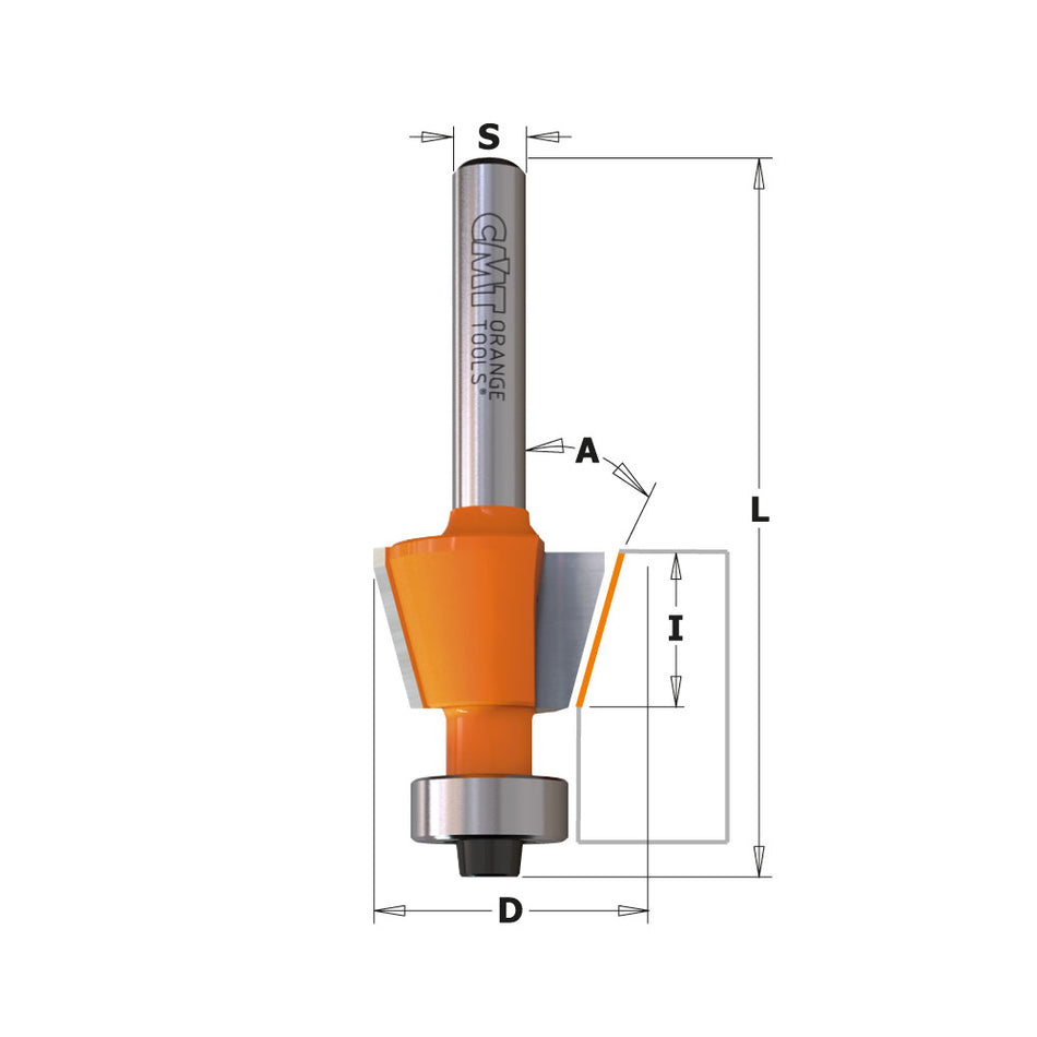 CMT Orange Tools 809.016.11 Non-blocking combination trimmer bits industrial industrial Tools Industrial router bits Woodworking Tools and accessories Ireland Maginn Machinery 02