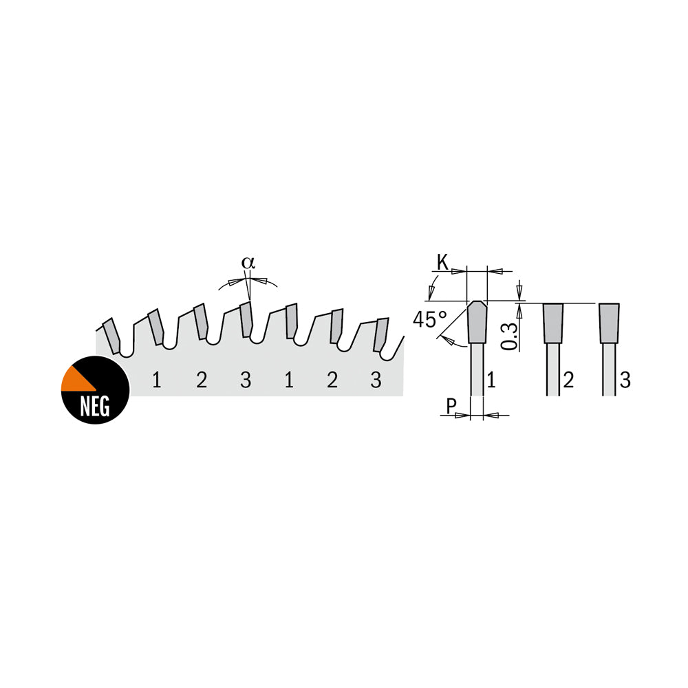 CMT Orange Tools 281.061.10M XTreme laminated and chipboard circular saw blades Industrial Industrial Tools Industrial circular saw blades Woodworking Tools and accessories Ireland Maginn Machinery 02