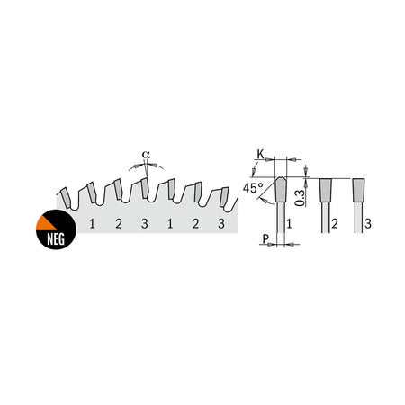 CMT Orange Tools 281.061.10M XTreme laminated and chipboard circular saw blades Industrial Industrial Tools Industrial circular saw blades Woodworking Tools and accessories Ireland Maginn Machinery 02