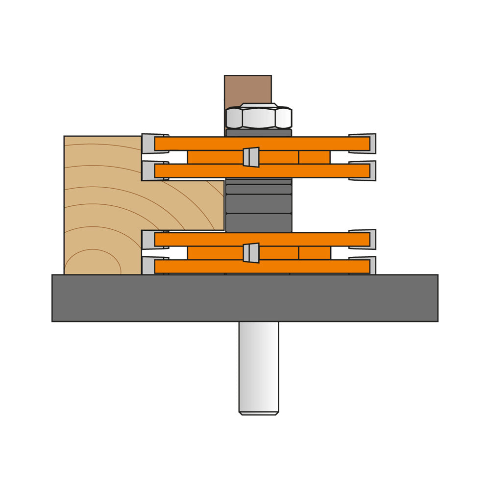 CMT Orange Tools 800.628.11 Tenon cutting router bits industrial industrial Tools Industrial router bits Woodworking Tools and accessories Ireland Maginn Machinery 04