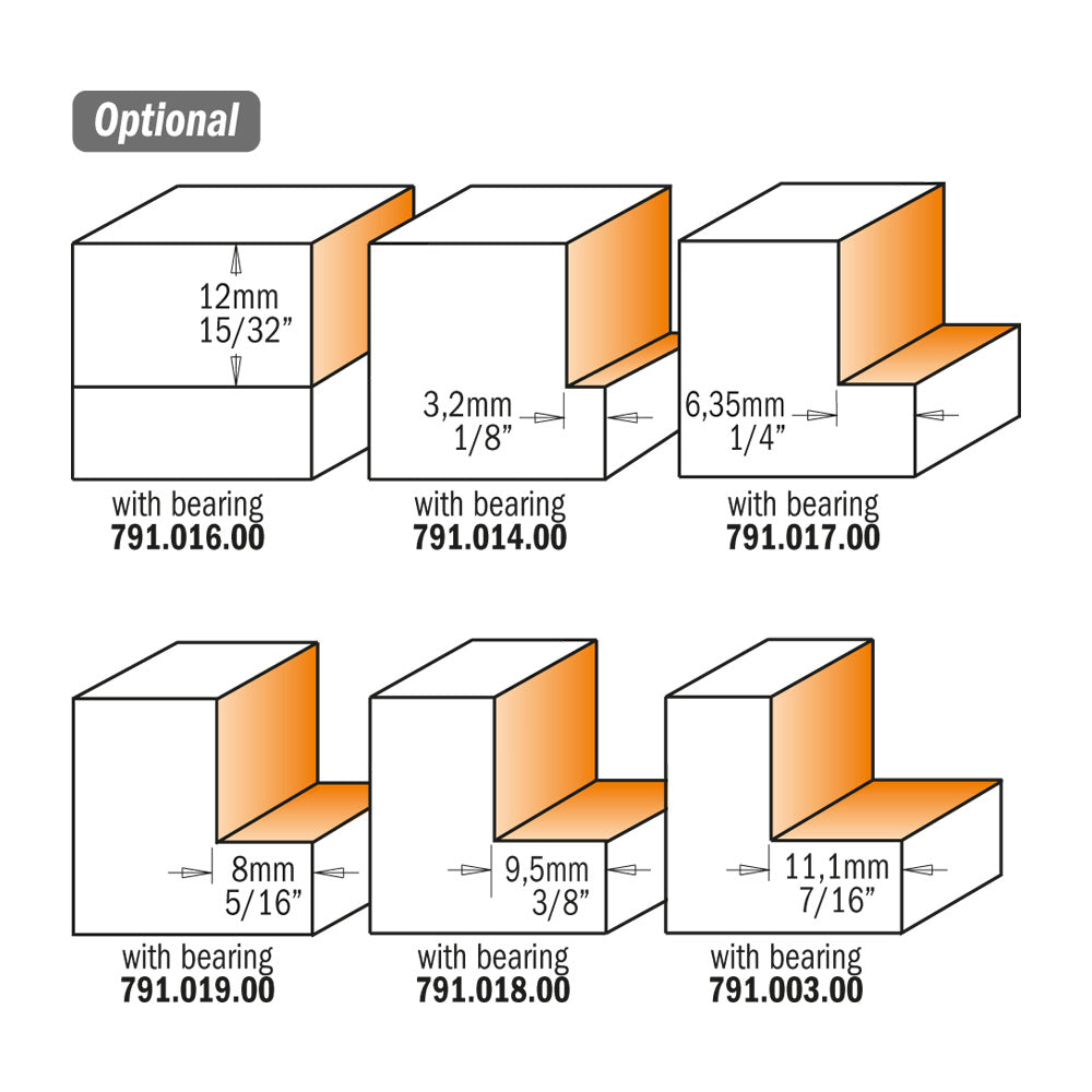 CMT Orange Tools 660.350.11 Rabbeting bits with insert knives Industrial Industrial Tools Router bits with insert knives Woodworking Tools and accessories Ireland Maginn Machinery 06