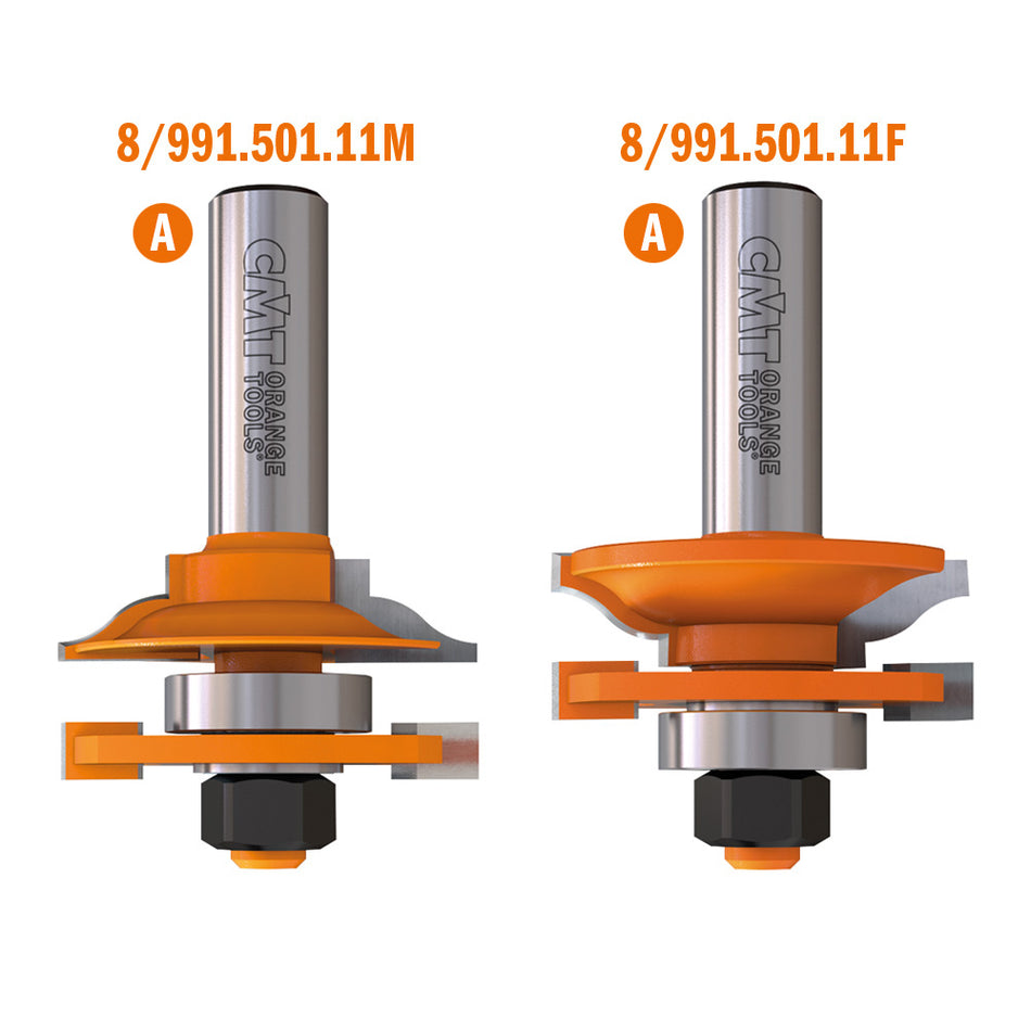 CMT Orange Tools 891.502.11 Rail & Stile Sets industrial industrial Tools Industrial router bits Woodworking Tools and accessories Ireland Maginn Machinery 09