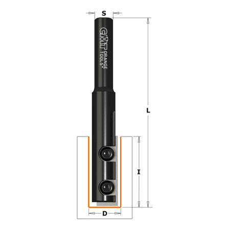 CMT Orange Tools 652.141.11 Straight router bits with insert knives for laminates Industrial Industrial Tools Router bits with insert knives Woodworking Tools and accessories Ireland Maginn Machinery