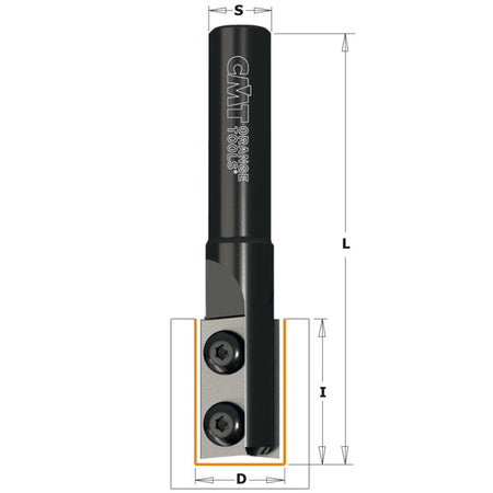 CMT Orange Tools 654.161.11 Straight router bits with insert knives Industrial Industrial Tools Router bits with insert knives Woodworking Tools and accessories Ireland Maginn Machinery