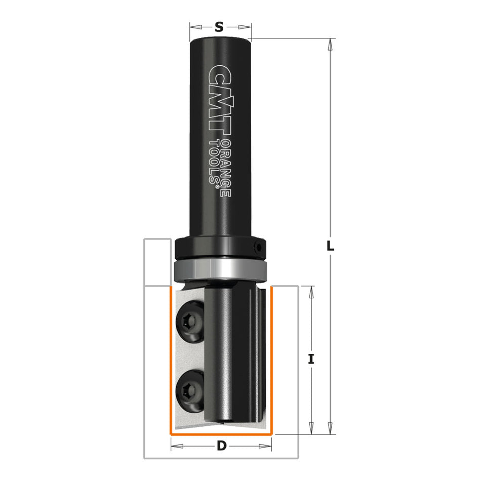 CMT Orange Tools 656.160.11 Straight router bits with indexable knives for laminates Industrial Industrial Tools Router bits with insert knives Woodworking Tools and accessories Ireland Maginn Machinery