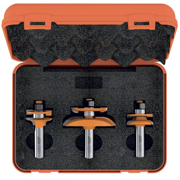 CMT Orange Tools 800.522.11 The raised panel sets with backcutter industrial industrial Tools Router bit sets Woodworking Tools and accessories Ireland Maginn Machinery