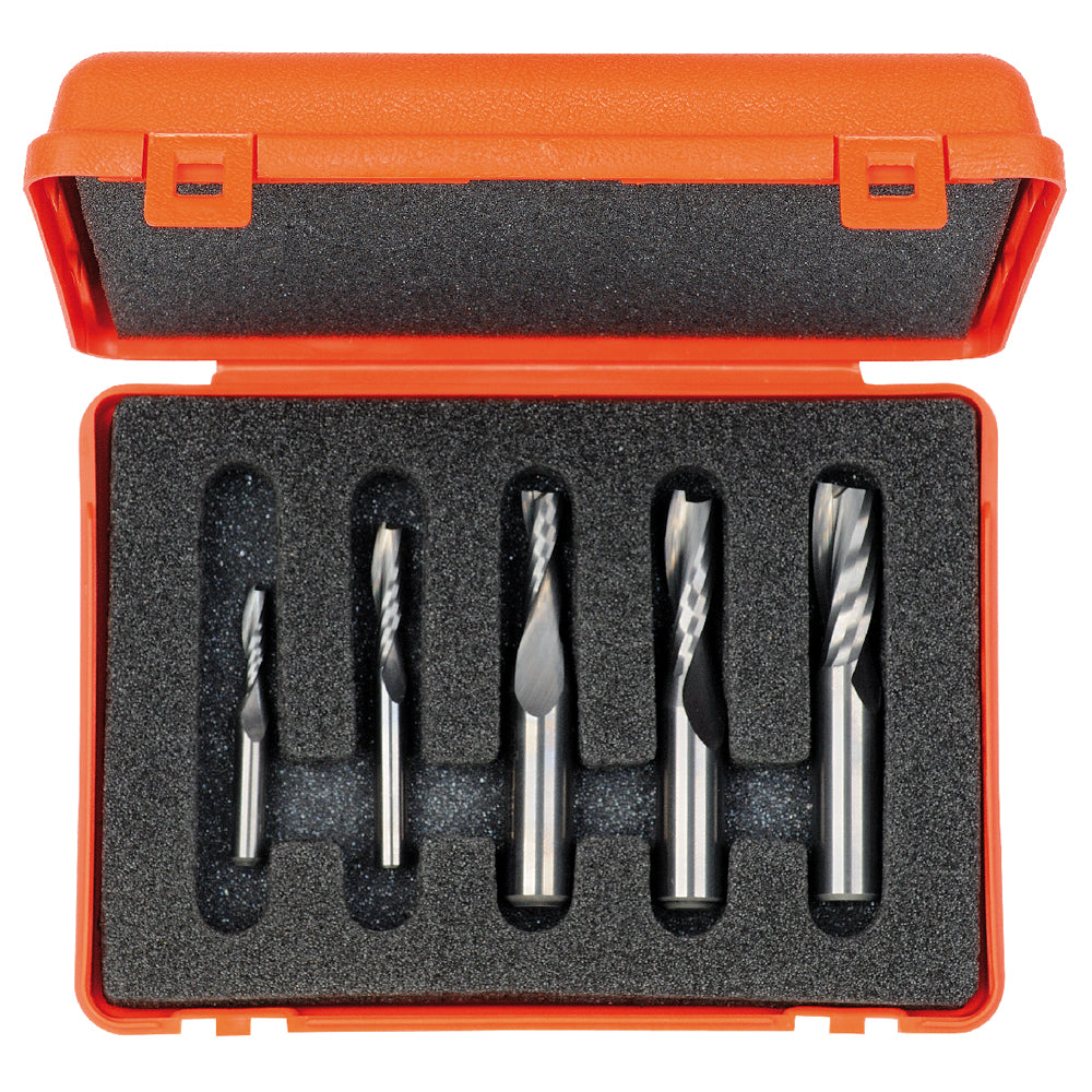 CMT Orange Tools 191.000.01 5 piece spiral bit sets Industrial Industrial Tools Router bit sets Woodworking Tools and accessories Ireland Maginn Machinery